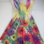 Belinda Rainbow Sunflower Dress V Photo 0