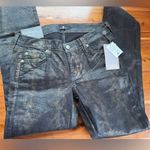 7 For All Mankind the skinny second skin legging jean coated snake denim 26 Photo 2