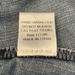 En Crème Sleeveless Denim Grunge Goth Festival Dress Blue Photo 8