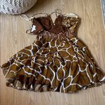 ROCOCO SAND Short Dress Brown Photo 4