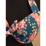 Adore Me NWT  Floral Swim Top 38B Front Tie Photo 2