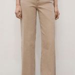 Mango Catherine Culotte High-Rise Jeans Tan Photo 5