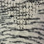 Democracy  Black and White Textured Knit Sweater Photo 3