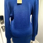 NWT VTSGN Women's Long Lantern Sleeve Knit Sweater Bodycon Mini Dresses Size:XL Photo 6