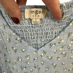 Umgee High Low Hem Dress With Smocked Detail And Back Cut Out Blue Floral Large Photo 3