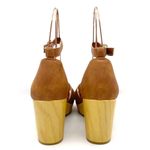 Dr. Scholl’s Blissful Platform Clog Sandal Brown Faux Leather Women's Size 8.5 Photo 8