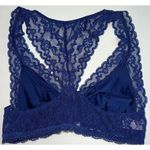 Victoria's Secret Womens Lace Bralette Size XS Blue Lined NO Padding Photo 1