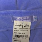 Fresh Produce Nwt Peri Blue Micro Corduroy A-line Skirt Size Medium e613 Photo 4