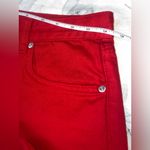 ZARA MID RISE RED STRAIGHT JEANS SZ 4 New Without Tags Photo 9