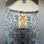 Faded Glory  Blue White Chiffon Ruffle Tank 2-Piece (632) Photo 3