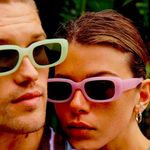 Cotton On New  blue polycarbonate sunglasses Photo 1