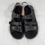 Finn Comfort Leather Sandals‎ Adjustable Straps Comfort Germany Black Sz 38 US 7 Photo 3