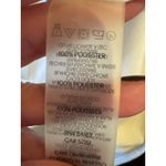 Karl Lagerfeld Shirt Women Medium White Satin Silky Tie Back Blouse NWT Preppy Photo 12