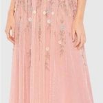 Mac Duggal 9134 Womens Embellished High Neck Butterfly Sleeve Midi Dress Photo 0