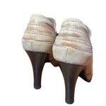 Frye Valerie Piping Bootie Ankle Side Zip Leather Tan Heels Sz 8 Boho Victorian Photo 4