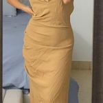 ZARA Tan Dress Photo 0