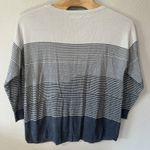 Barefoot Dreams  CozyChic Ultra Lite Split‎ Stripes Tunic Womens Size 2X Blue Photo 3