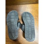 Keen  Women 7.5 Black Leather Lana Slip On Slide Sandal Buckle Neutral Minimalist Photo 4