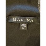 Marina Gunmetal Metallic Silver Cold Shoulder Mini Dress‎ Size S NWT Photo 12