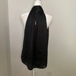 Joie  Erola D black paisley sleeveless halter top size S Photo 5