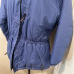 Patagonia VTG 90s Women’s Sz:M Blue Parka Jacket Hooded Puffer Insulated zip Photo 12