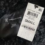 INC Small Faux Fur Vest Full-Zip Sleeveless Lined Pockets Collared Black New Photo 8