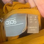 ASOS DESIGN Tiered Ruffle Dress, Mustard, 2 Photo 6