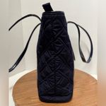 Vera Bradley  Navy Glenna Quilted Microfiber Double Strap Tote Bag Purse Travel Photo 3