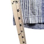 Old Navy Pants Womens L White Blue Striped Linen Blend Wide Leg Pull On Coastal Photo 7