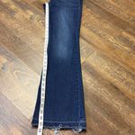 KanCan High Rise Double Button Bootcut Flare Raw Hem Jeans Women's 29 Stretch Blue Photo 6