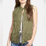 Lucky Brand Hunter Green Military Style Outdoor Utility Sleeveless Vest Size M Photo 2