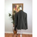 Jones New York Women’s Jacket 14 Green 4 Button Front Lapel Notch Long Sleeve Photo 3
