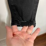 American Eagle Curvy hi-rise Jeggings crop black‎ button fly distressed size 0 Photo 7