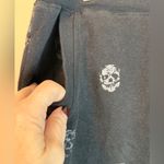 Ocean Drive Drawstring Joggers Size L Elastic Waist Black Grey Skulls Photo 2