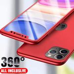 iPhone 11 Pro Max Fashion 360 Shockproof Case Red Photo 5