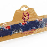 Patchwork Denim Choker Blue Photo 0