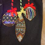 Westbound Vintage  hong kong Blinged out embroidered wool Christmas Sweater med Photo 6