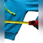 Disney Teal/Blue  Hoodie – Size M – Multicolor Drawstrings & Classic Logo Photo 5