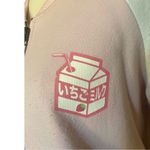 Hot Topic  Strawberry Milk  Varsity  Sweatshirt Zip Up Jacket. Size M. Photo 4