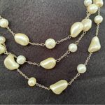 Handmade Natural Freshwater Pearl Necklace, Pearl three Strand Necklace Photo 8