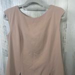 Chico's Chico’s Black Label Womens Size 0 US 4 Tan High Slit Crepe Tunic Blouse Top Photo 2