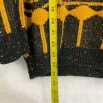 Vintage Black Gold Sweater 1989 Great American Sweater Co Wild Design NYE Small Photo 5