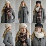 Eddie Bauer  Vintage Wool Blend Tailored City Coat Tweed Neutral Medium  F294 Photo 11