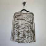 Vintage Havana NWT Long Sleeve Lightweight Tee in Green White Tie Dye Photo 1