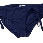 Anne cole  Navy Ruched Side bikini swim bottom pant Photo 3