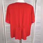 Danny & Nicole Vintage 80s Plus Size Blouse Red-20W Photo 1