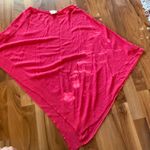 Artisan NY Linen Poncho Top Hot Pink Organic One Size poncho vacation cover up Photo 0