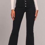 Abercrombie & Fitch The Kick Flare Ultra High Rise Jeans - Black Photo 0