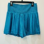 TCEC  boutique blue sparkly shorts turquoise size Medium Photo 3