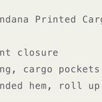 American Bazi Bandanna Print Cargo Jumpsuit Photo 9